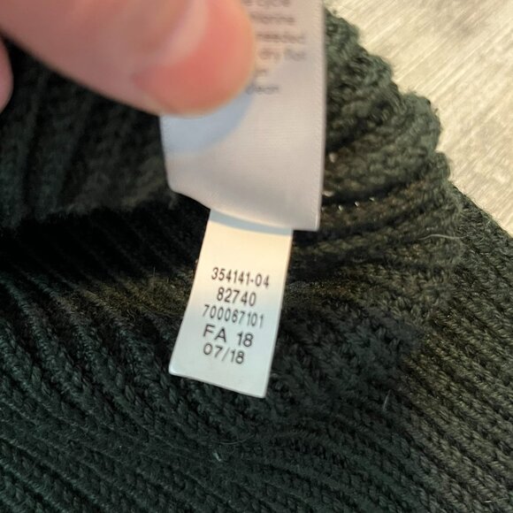 Athleta Switchback Wool-Blend Sweater, Green (Black Olive), Oversized, Small - Picture 8 of 9